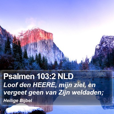 Psalmen 103:2 NLD Bible Verse Image