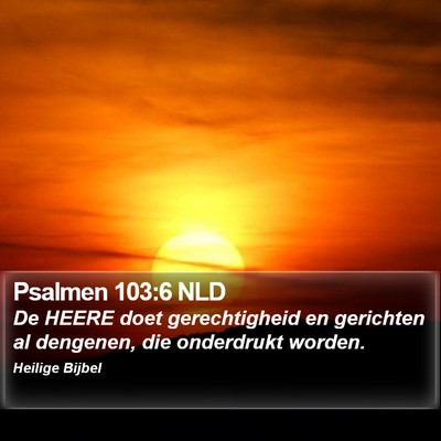 Psalmen 103:6 NLD Bible Verse Image