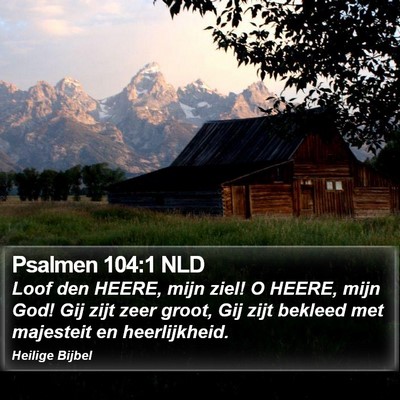 Psalmen 104:1 NLD Bible Verse Image