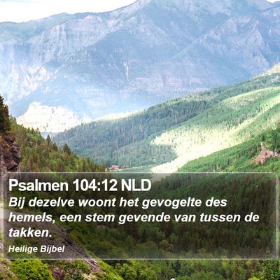 Psalmen 104:12 NLD Bible Verse Image