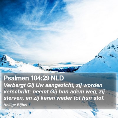 Psalmen 104:29 NLD Bible Verse Image