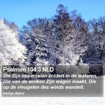 Psalmen 104:3 NLD Bible Verse Image