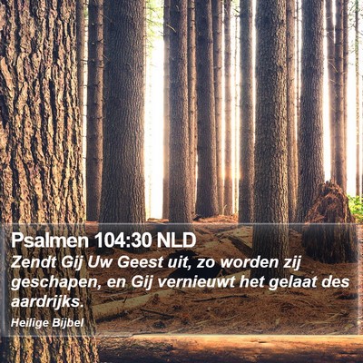 Psalmen 104:30 NLD Bible Verse Image