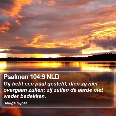 Psalmen 104:9 NLD Bible Verse Image