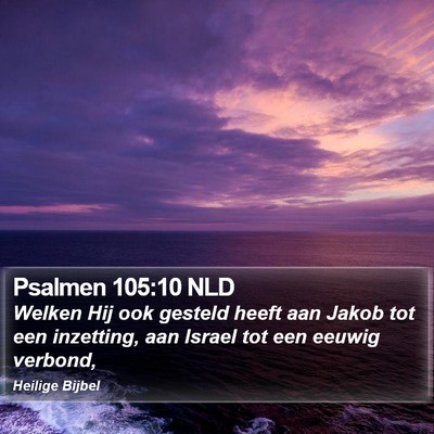 Psalmen 105:10 NLD Bible Verse Image