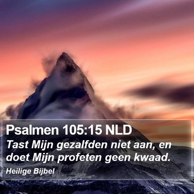 Psalmen 105:15 NLD Bible Verse Image
