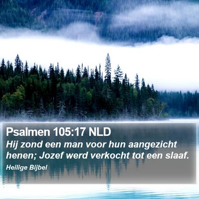 Psalmen 105:17 NLD Bible Verse Image