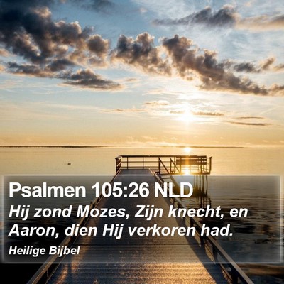 Psalmen 105:26 NLD Bible Verse Image