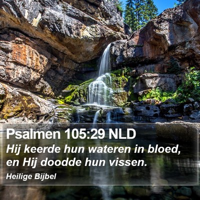 Psalmen 105:29 NLD Bible Verse Image