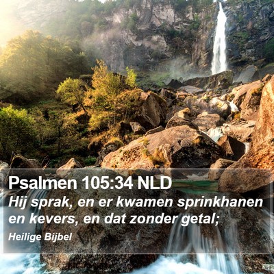 Psalmen 105:34 NLD Bible Verse Image