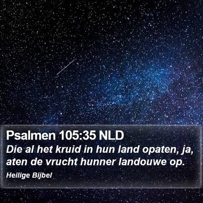 Psalmen 105:35 NLD Bible Verse Image
