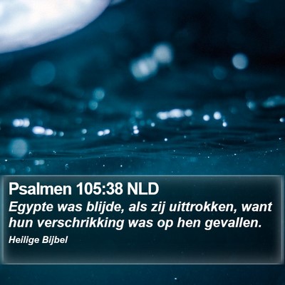 Psalmen 105:38 NLD Bible Verse Image