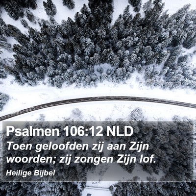Psalmen 106:12 NLD Bible Verse Image