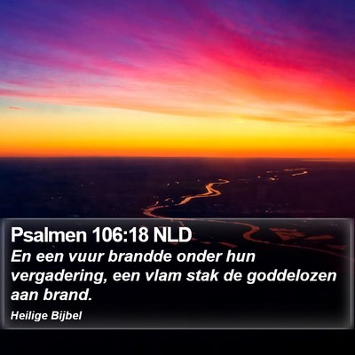 Psalmen 106:18 NLD Bible Verse Image
