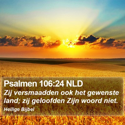 Psalmen 106:24 NLD Bible Verse Image