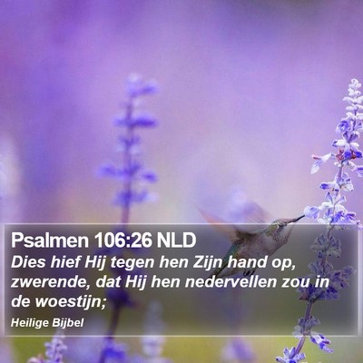 Psalmen 106:26 NLD Bible Verse Image