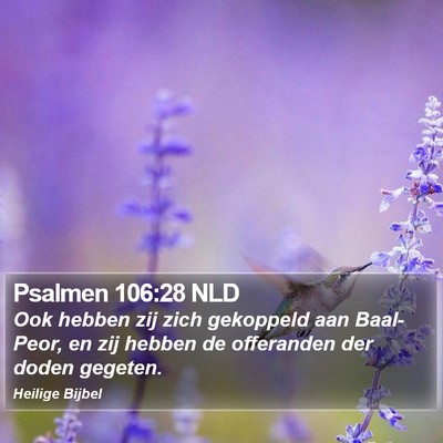 Psalmen 106:28 NLD Bible Verse Image