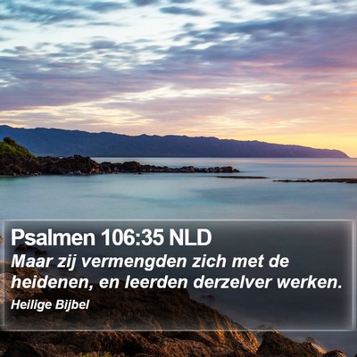 Psalmen 106:35 NLD Bible Verse Image