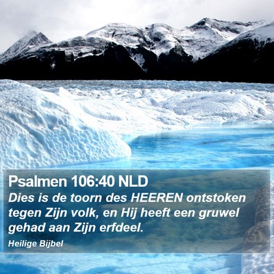Psalmen 106:40 NLD Bible Verse Image