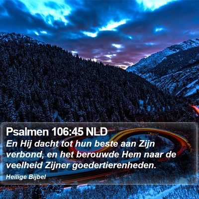Psalmen 106:45 NLD Bible Verse Image