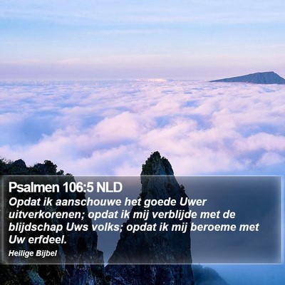 Psalmen 106:5 NLD Bible Verse Image