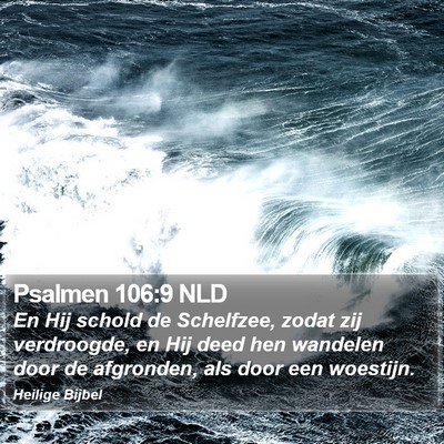 Psalmen 106:9 NLD Bible Verse Image