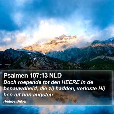 Psalmen 107:13 NLD Bible Verse Image