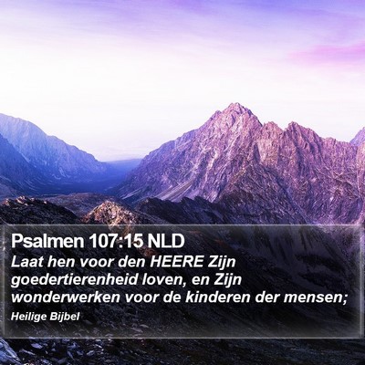 Psalmen 107:15 NLD Bible Verse Image