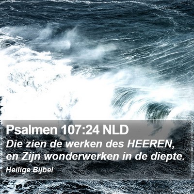 Psalmen 107:24 NLD Bible Verse Image