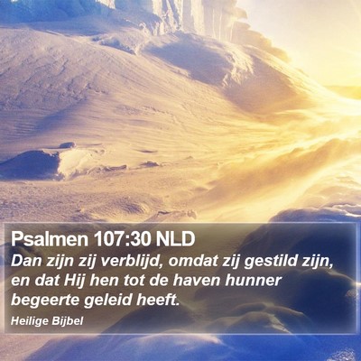 Psalmen 107:30 NLD Bible Verse Image