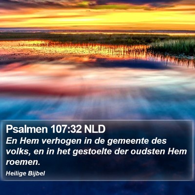 Psalmen 107:32 NLD Bible Verse Image