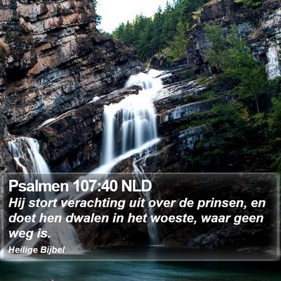 Psalmen 107:40 NLD Bible Verse Image