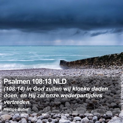 Psalmen 108:13 NLD Bible Verse Image