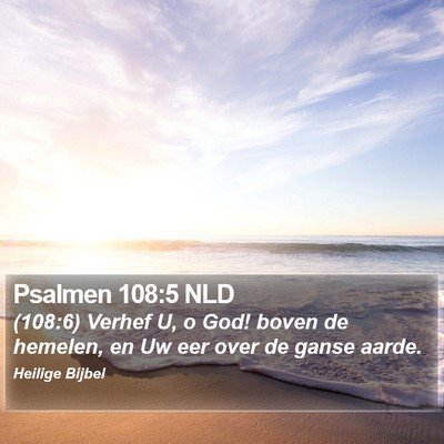 Psalmen 108:5 NLD Bible Verse Image