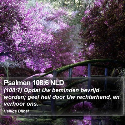 Psalmen 108:6 NLD Bible Verse Image