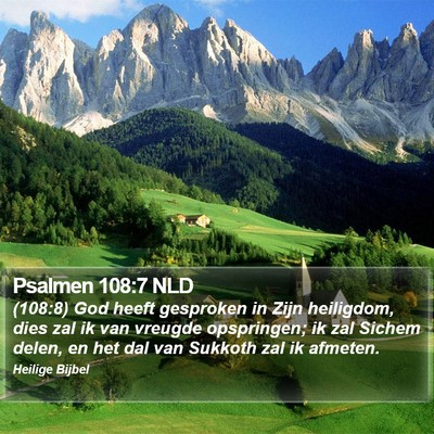 Psalmen 108:7 NLD Bible Verse Image