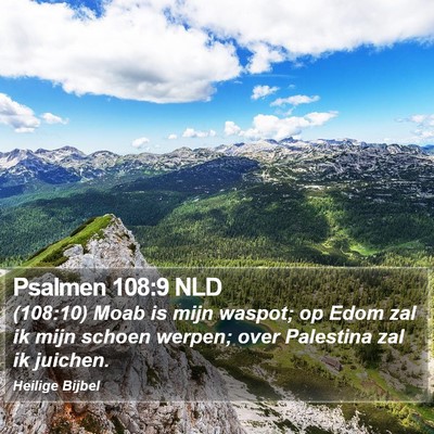Psalmen 108:9 NLD Bible Verse Image