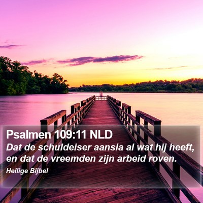 Psalmen 109:11 NLD Bible Verse Image