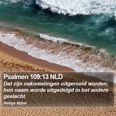 Psalmen 109:13 NLD Bible Verse Image