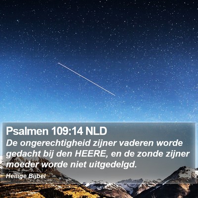 Psalmen 109:14 NLD Bible Verse Image