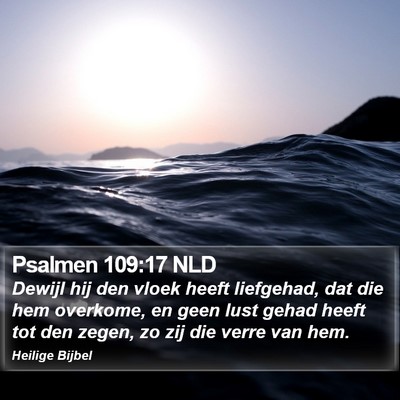 Psalmen 109:17 NLD Bible Verse Image