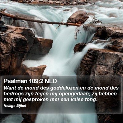 Psalmen 109:2 NLD Bible Verse Image
