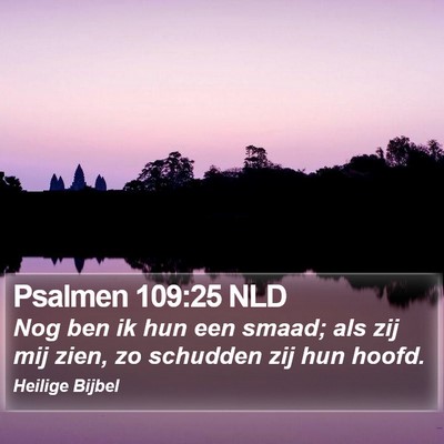 Psalmen 109:25 NLD Bible Verse Image