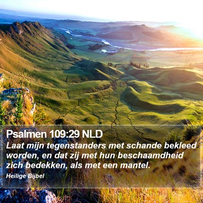 Psalmen 109:29 NLD Bible Verse Image