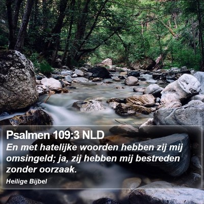 Psalmen 109:3 NLD Bible Verse Image