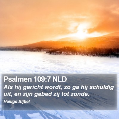 Psalmen 109:7 NLD Bible Verse Image