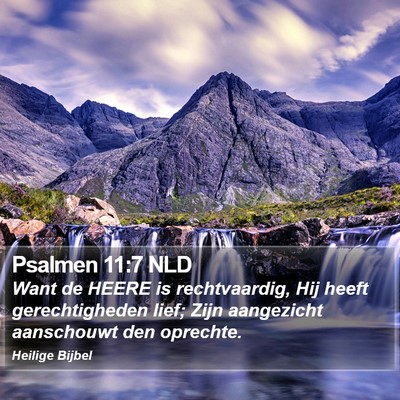 Psalmen 11:7 NLD Bible Verse Image