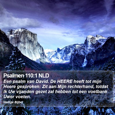 Psalmen 110:1 NLD Bible Verse Image