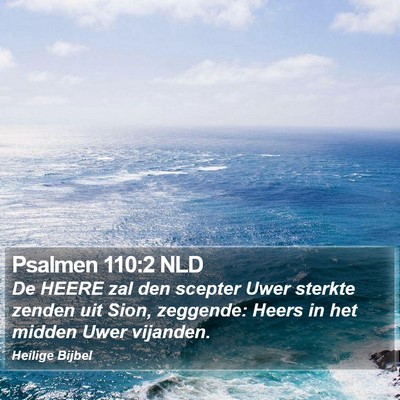 Psalmen 110:2 NLD Bible Verse Image