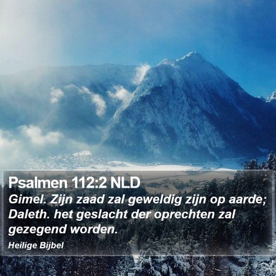 Psalmen 112:2 NLD Bible Verse Image